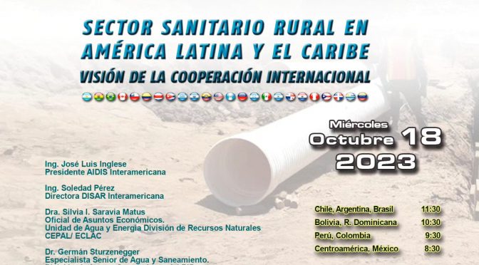 Webinar: Sector sanitario rural en América Latina y el Caribe visión de la cooperación Internacional (AIDIS)