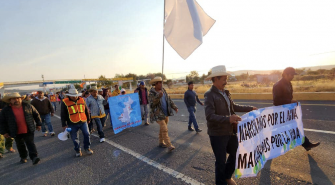 Querétaro –  Avanza ‘Marcha por el Agua’, mañana llegan a Plaza de Armas (AM)