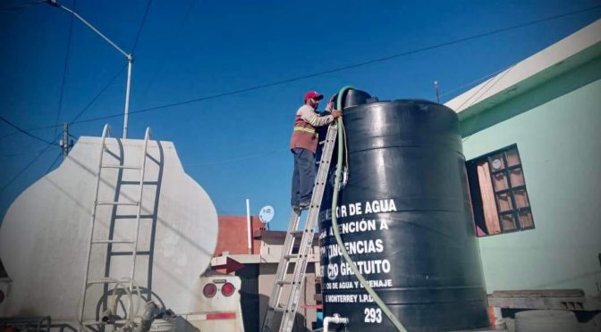 México-Aplican operativo para abasto de agua en Montemorelos(Indigo)