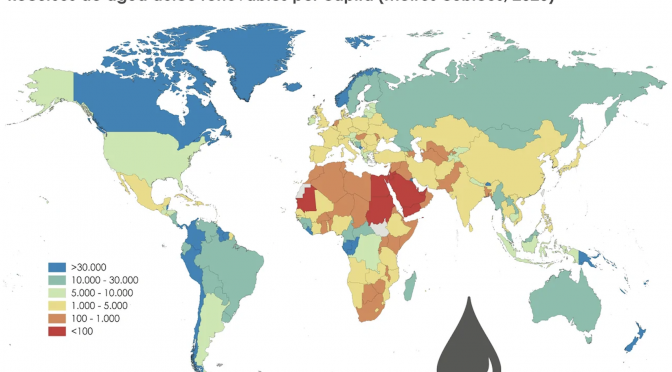 Global – El mapa del agua dulce disponible en el mundo (EOM)