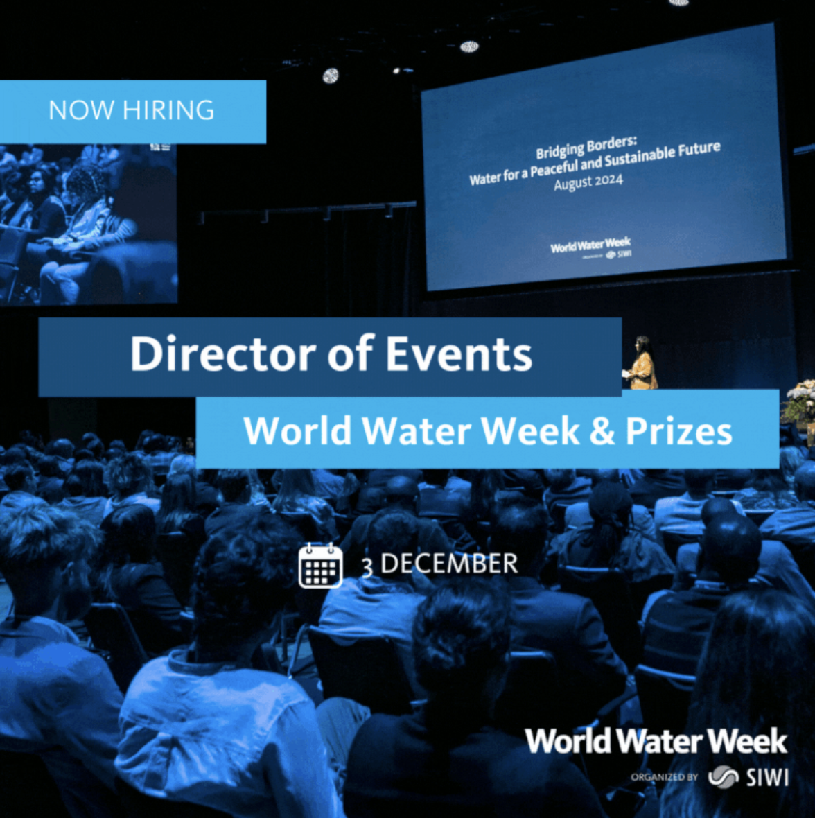 Vacante: Director de Eventos, Semana Mundial del Agua y Premios (SIWI)
