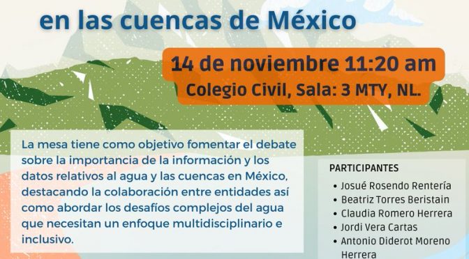 Retos y oportunidades para la articulación de la información en las cuencas de México