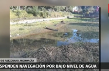 Michoacán – Suspenden la navegación en el Lago de Pátzcuaro por bajo nivel de agua (Milenio)