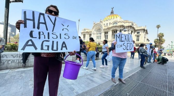 Ciudad de México-Exigen mayor inversión en infraestructura hídrica para atender la escasez de agua (MVS Noticias)