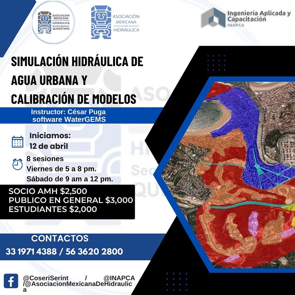 Simulación hidráulica de agua urbana y calibración de modelos (Asociación Mexicana de Hidráulica A.C.)