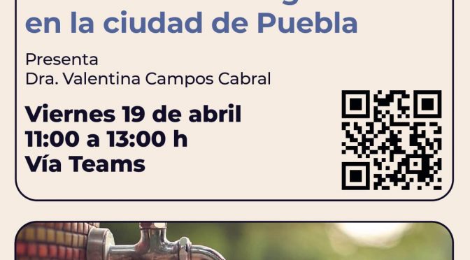 Conferencia Gobernanza del agua en la ciudad de Puebla (IIMA)