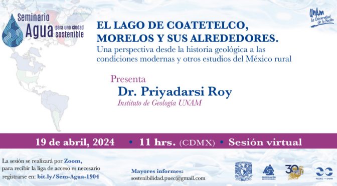 Seminario Agua para una ciudad sostenible (PUEC UNAM)