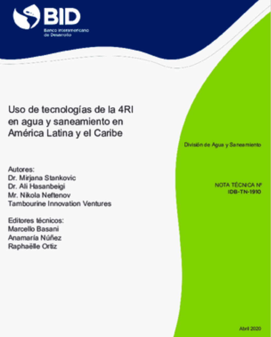 Uso de tecnologías de la 4RI en agua y saneamiento en América Latina y el Caribe (BID)