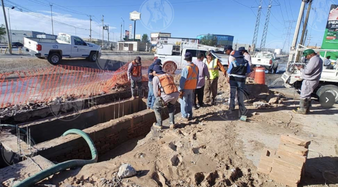 Chihuahua- Sin servicio de agua por reparación de fuga en ‘Las Torres’ (El Diario)