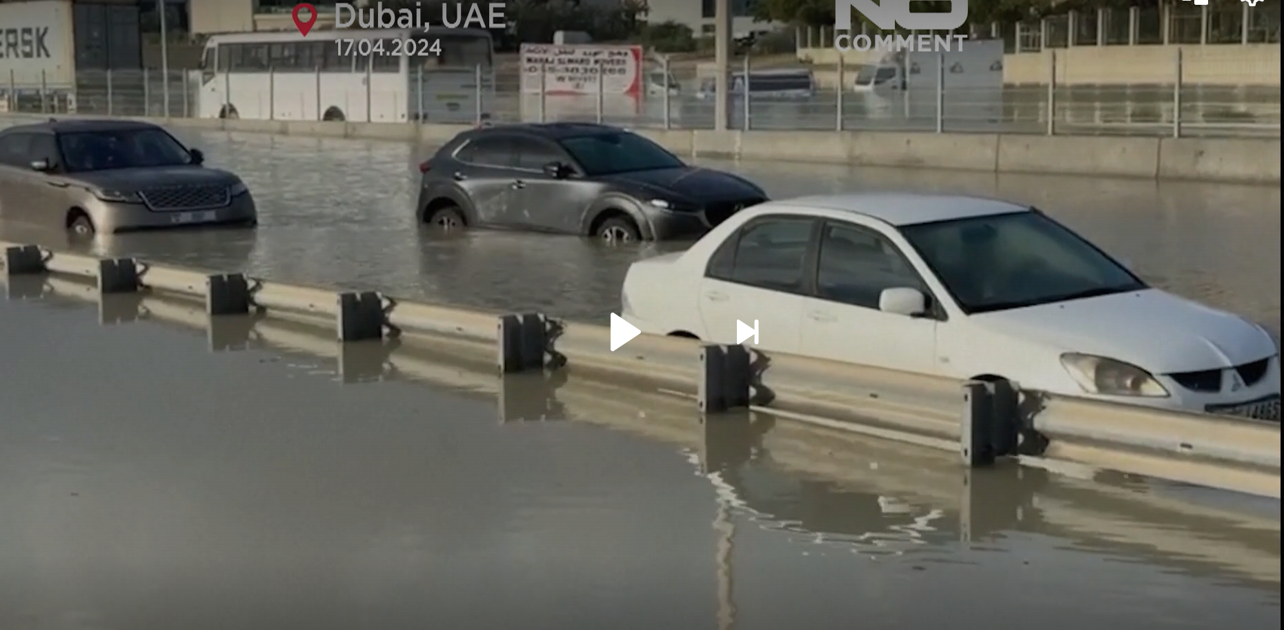 Mundo – (Video) Dubái, bajo el agua: sufre las lluvias más fuertes de su historia (Euro News)