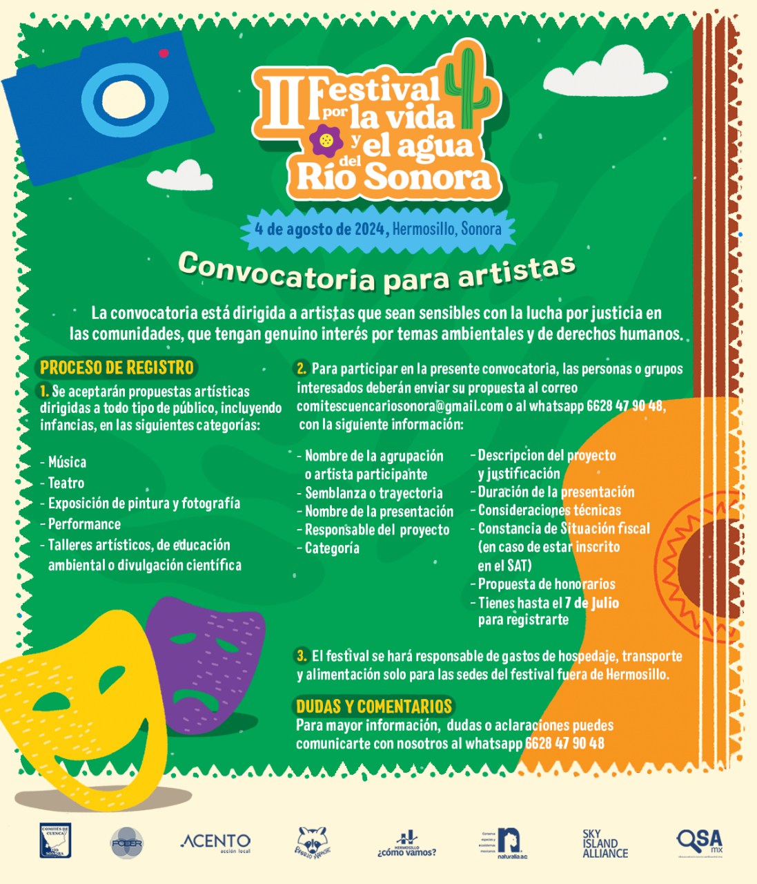 Participa en el II Festival por la vida y el agua del Río Sonora (Comités Cuenca Río Sonora)