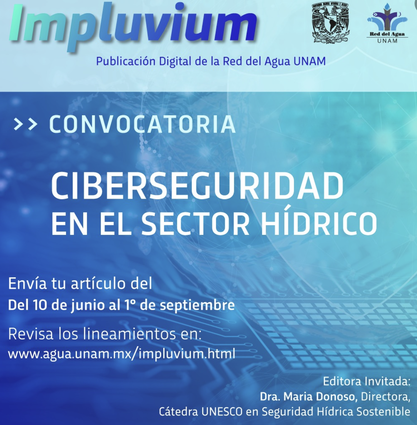 Convocatoria- Ciberseguridad en el sector hídrico (Red de agua UNAM)