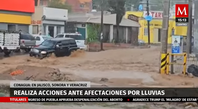 México – Conagua implementa acciones ante afectaciones por lluvias intensas (Milenio)