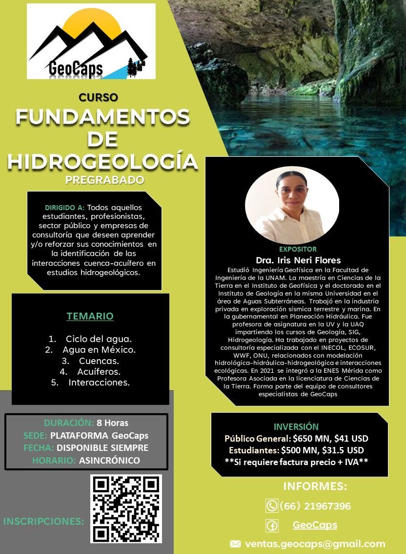 Curso – Fundamentos de Hidrogeología (Red del Agua UNAM)