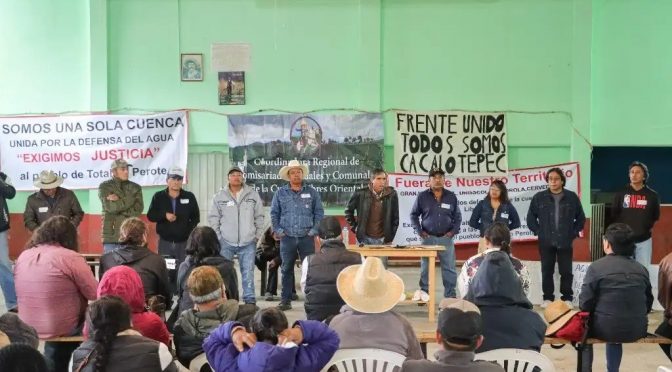 México – Pueblos de Veracruz y Puebla se unen en defensa del agua (DesInformémonos)