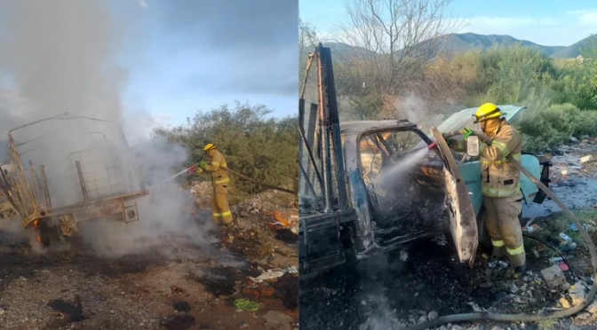 Coahuila – Se incendia camión cargado con mil litros de agua en Lerdo (El Siglo de Torreón)