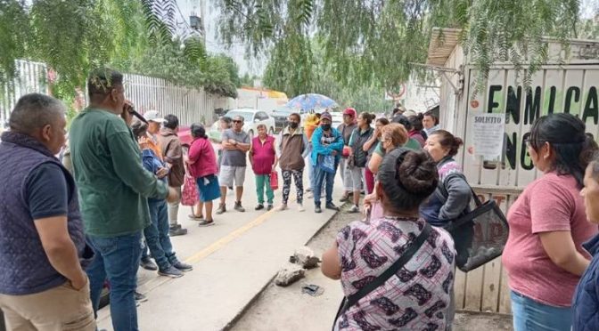 Estado de México – Protestan en Santa María Chimalhuacán por sequía (La Prensa)