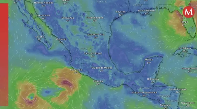 Nacional – Cinco ciclones ‘RODEAN’ México al mismo tiempo; así se ven las tormentas tropicales (Milenio)