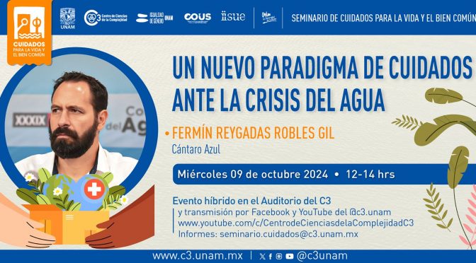 Conferencia “Un nuevo paradigma de cuidados ante la crisis del agua” (Cántaro Azul)