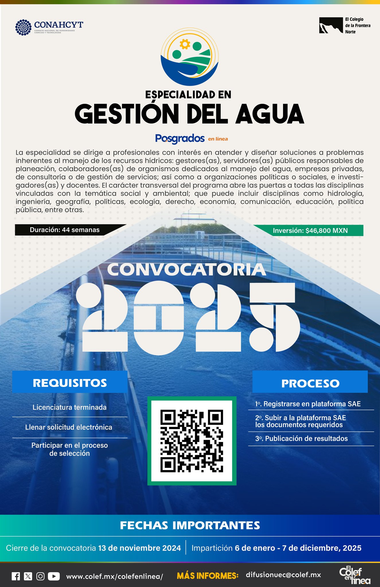 Especialidad en Gestión del Agua (Colef)