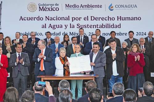 México – Va Sheinbaum por la recuperación de agua mal distribuida en concesiones (La Jornada)