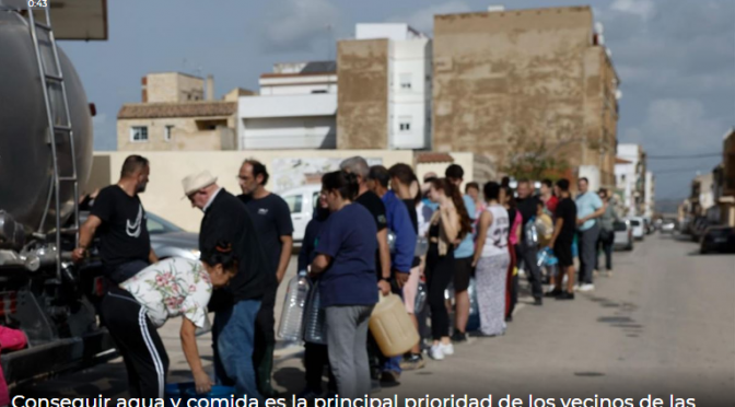 Internacional – Conseguir agua y comida es la principal prioridad de los vecinos de las zonas más afectadas por la DANA (eitb.eus)