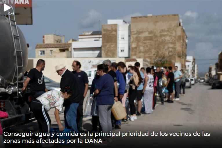 Internacional – Conseguir agua y comida es la principal prioridad de los vecinos de las zonas más afectadas por la DANA (eitb.eus)