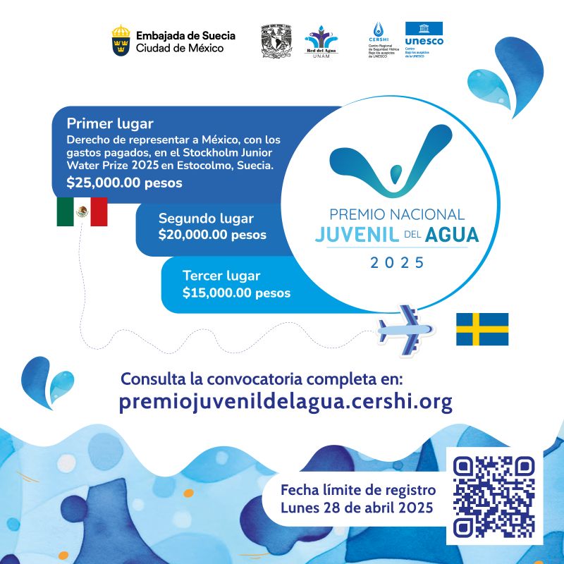 Premio Nacional Juvenil del Agua 2025 (Red del Agua UNAM)