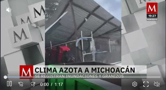 Michoacán – Lluvias intensas en Morelia provocan inundaciones y vehículos bajo el agua (Milenio)