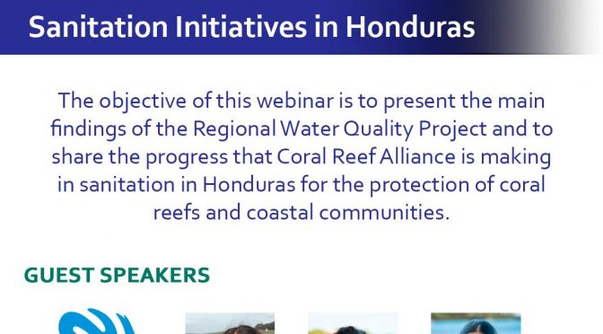 Webinar: Water Quality in the Mesoamerican Reef and Sanitation Initiatives in Honduras (MAR Fund)