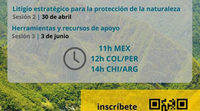 Webinars “Estrategias comunitarias y jurídicas para la defensa del territorio” (Coalition for Human Rights in Development)