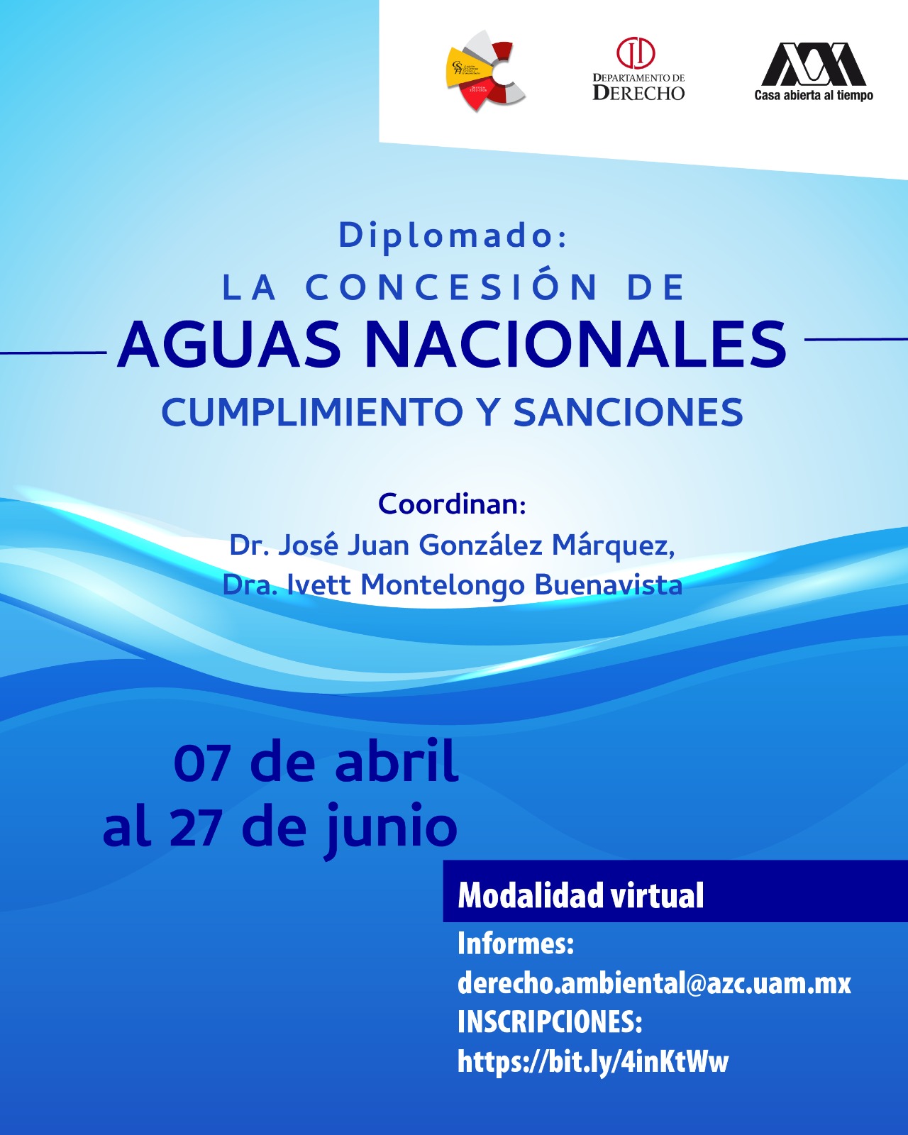 Diplomado: La concesión de aguas nacionales. Cumplimiento y sanciones (UAM Azcapotzalco)