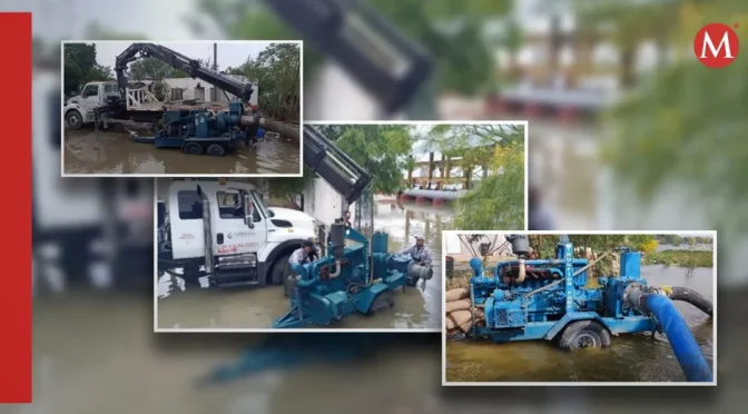Tamaulipas – Desaloja Conagua más de 667 mil 800 m3 de agua anegada en Tamaulipas (Milenio)