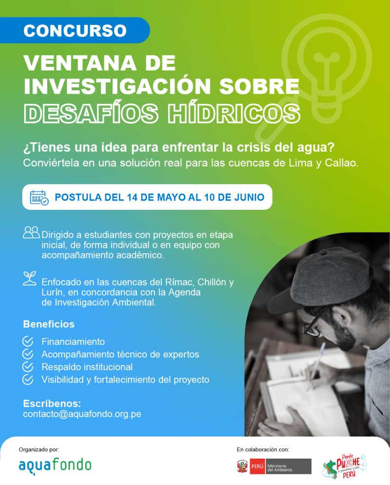 Ventana de Investigación sobre Desafíos Hídricos (Aquafondo)