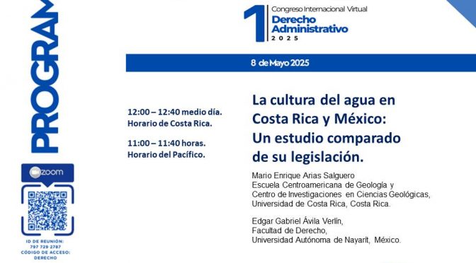 La cultura del agua en Costa Rica y México: un estudio comparando su legislación (Cultura del Agua)