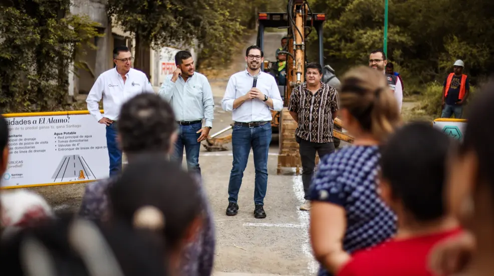 Nuevo León – David de la Peña inicia obra para llevar agua potable a El Álamo (POSTA)