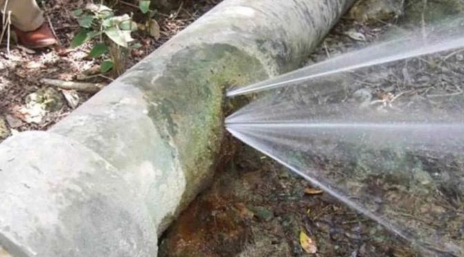 CDMX – Fugas representan 40% de la perdida de agua en CDMX (Basta!)