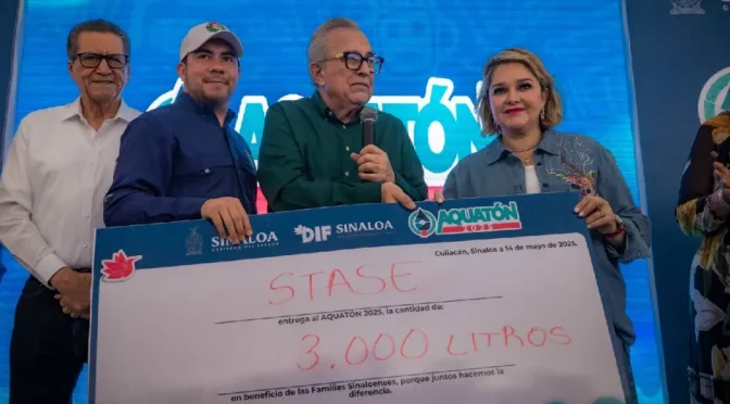 Sinaloa – Sinaloa logra recaudación histórica de más de un millón de litros de agua en el Aquatón 2025 (Milenio)