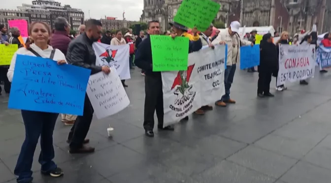 Ciudad de México – Crisis de agua en Edomex: comunidades rurales exigen respuesta frente a Palacio Nacional (POSTA)