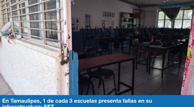 Ciudad Victoria – Escuelas enfrentan crisis de agua y electricidad en Tamaulipas (El Mercurio de Tamaulipas)