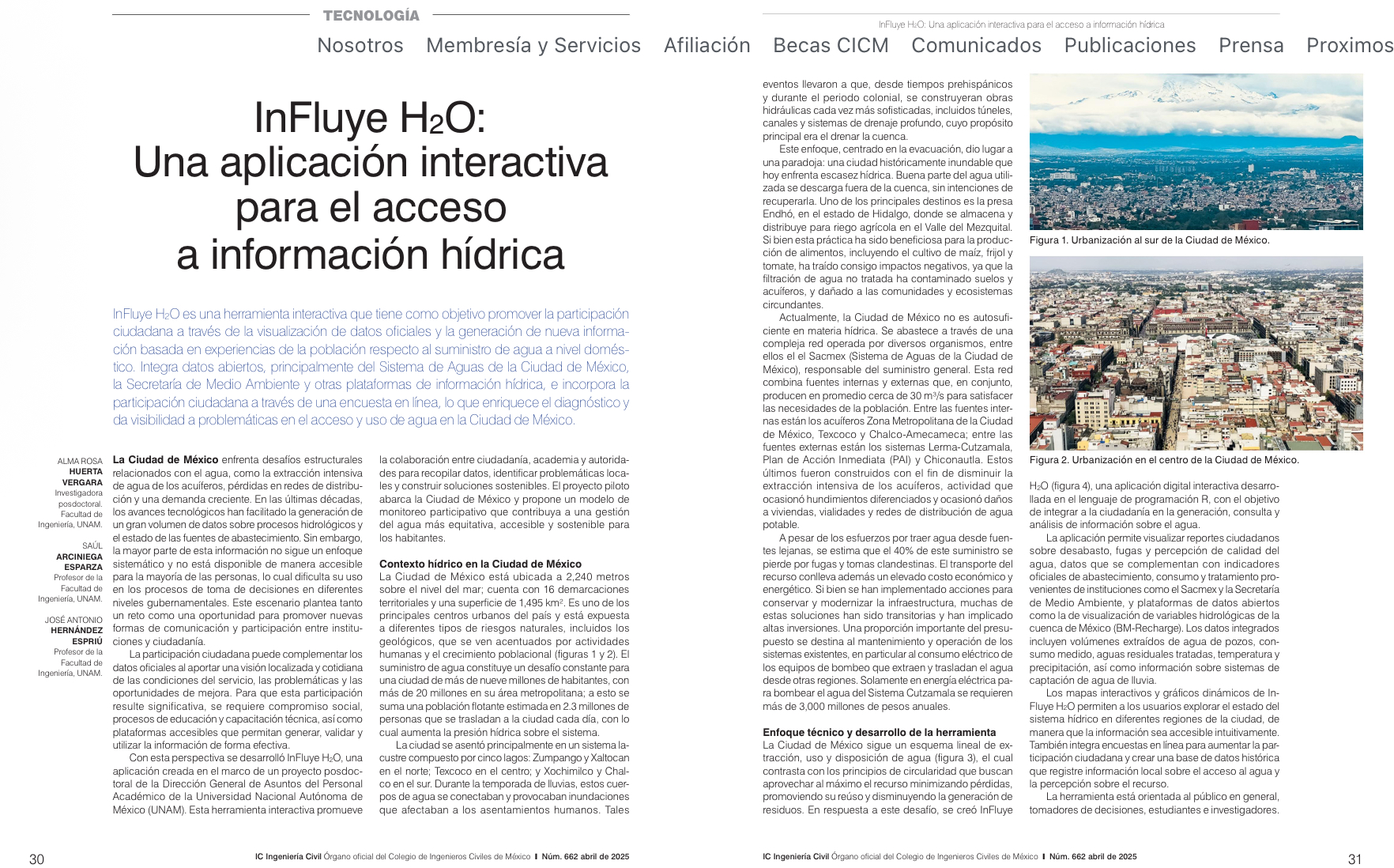 InFluye H₂O: Una aplicación interactiva para el acceso a información hídrica (CICM)
