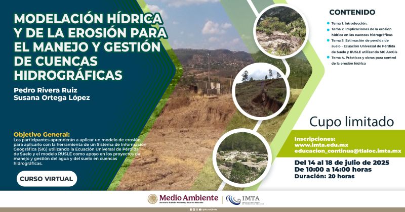 Curso Virtual Modelación hídrica y de la erosión (IMTA)