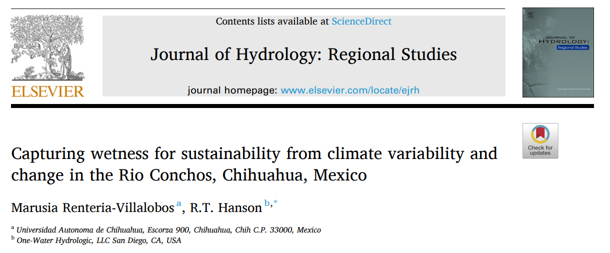 Capturando la humedad para la sostenibilidad ante la variabilidad y el cambio climático en el Río Conchos, Chihuahua, México