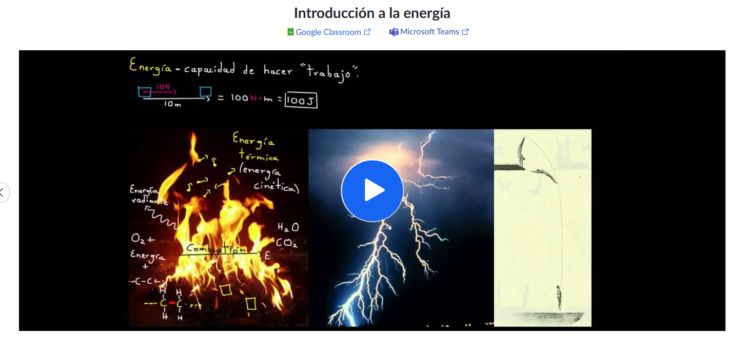 Tipos de energía (Khan Academy)