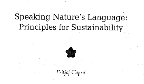 Speaking nature’s language: Principles for sustainability (University of Vermont)