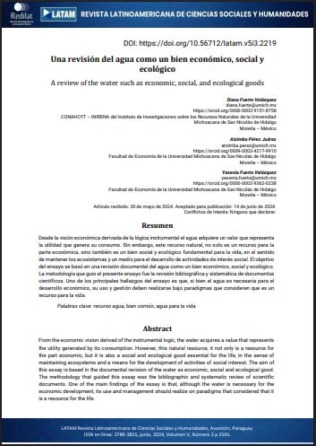 Una revisión del agua como un bien económico, social y ecológico (Revista Latam Redilat / Dialnet)