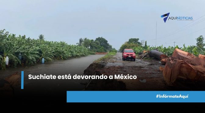 Chiapas – El río Suchiate devora territorio: campesinos advierten que “México se está haciendo más pequeño” (Aquí Noticias)