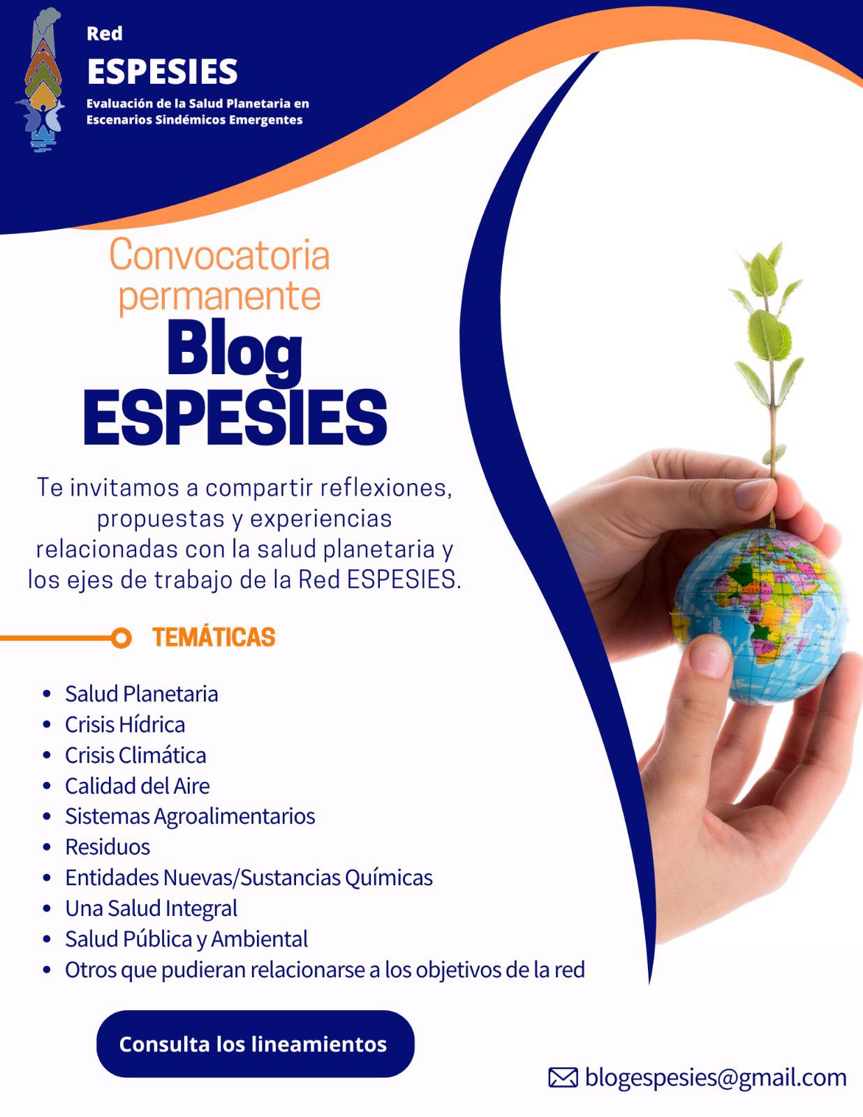 ESPESIES: Conectando la Salud Planetaria y el Bienestar Humano. (Red Espesies)