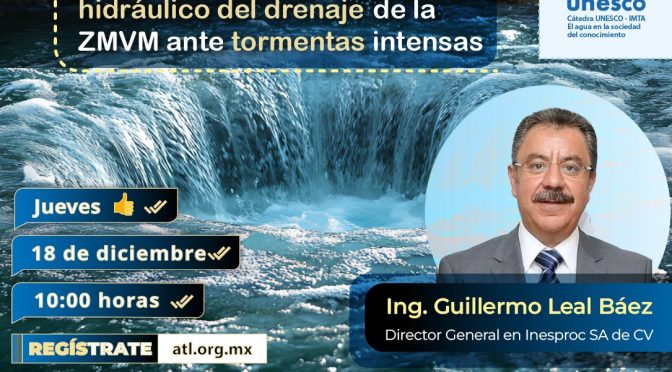 Modelo conceptual para predecir el desempeño hidráulico del drenaje de la ZMVM ante tormentas intensas (Cátedra UNESCO-IMTA)