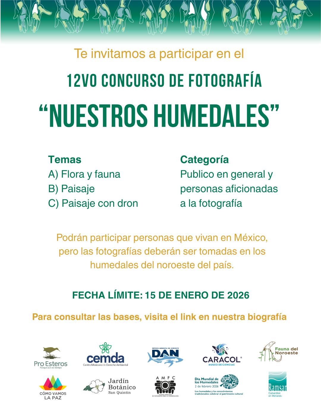 12vo Concurso de Fotografía “Nuestros Humedales” (Pro Esteros)